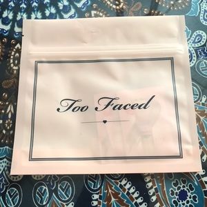 Too Faced Foundation samples in light!